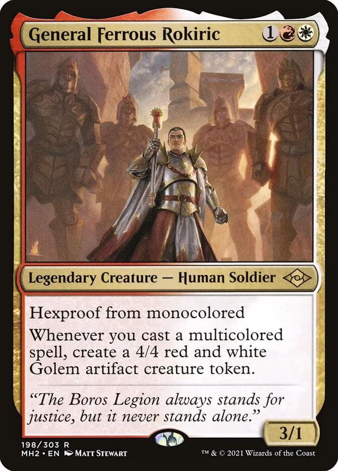 2021 Modern Horizons 2 General Ferrous Rokiric #198 rare card image