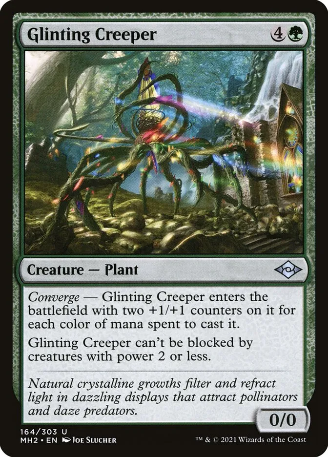 2021 Modern Horizons 2 Glinting Creeper #164 uncommon card image
