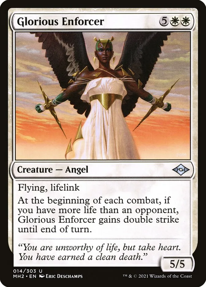 2021 Modern Horizons 2 Glorious Enforcer uncommon #14 uncommon card image