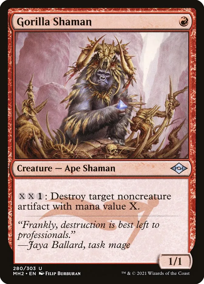 2021 Modern Horizons 2 Gorilla Shaman #280 uncommon card image