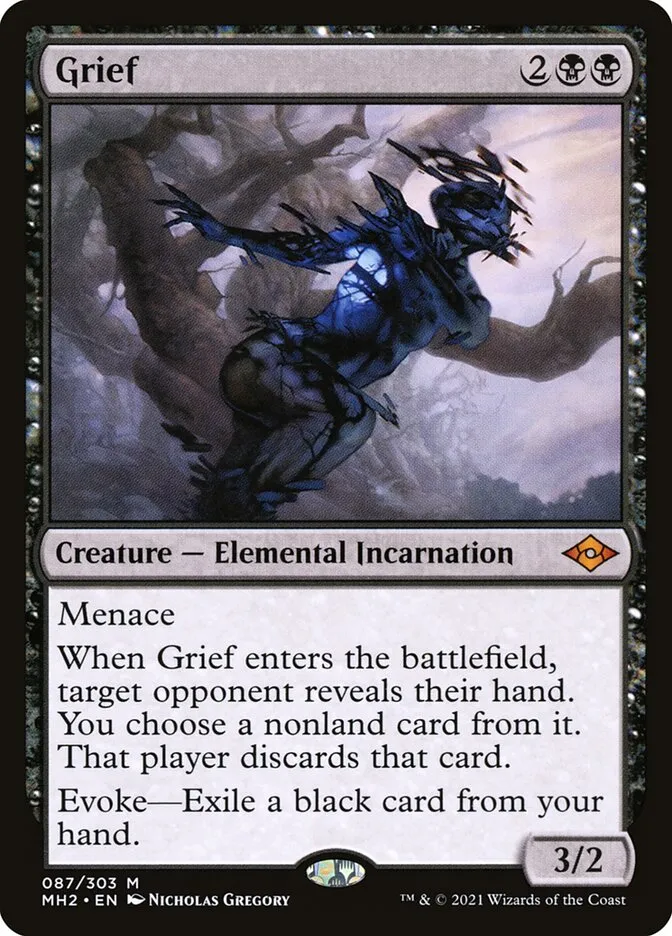 2021 Modern Horizons 2 Grief #87 mythic card image