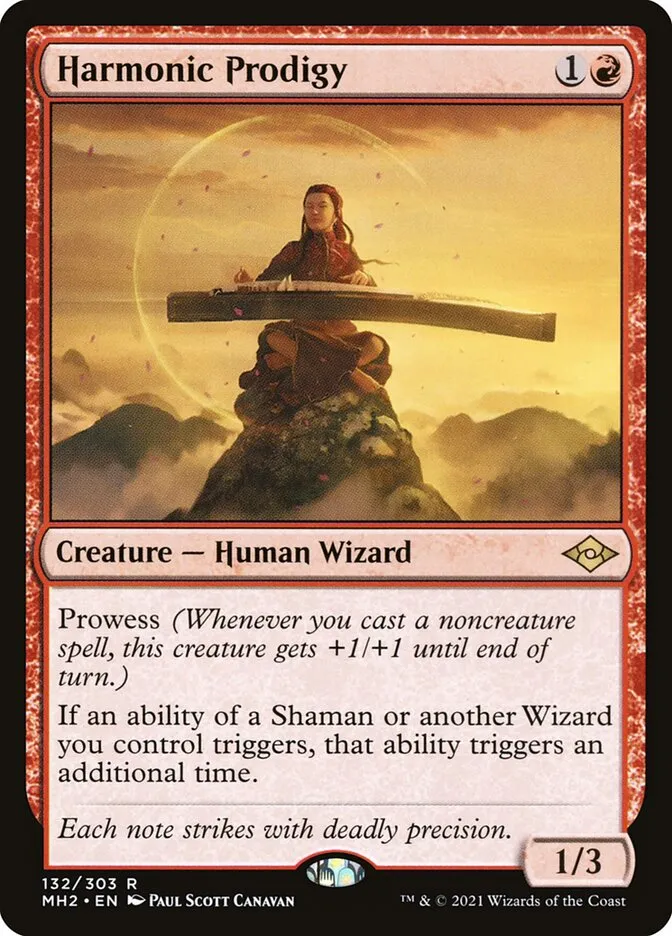 2021 Modern Horizons 2 Harmonic Prodigy #132 rare card image