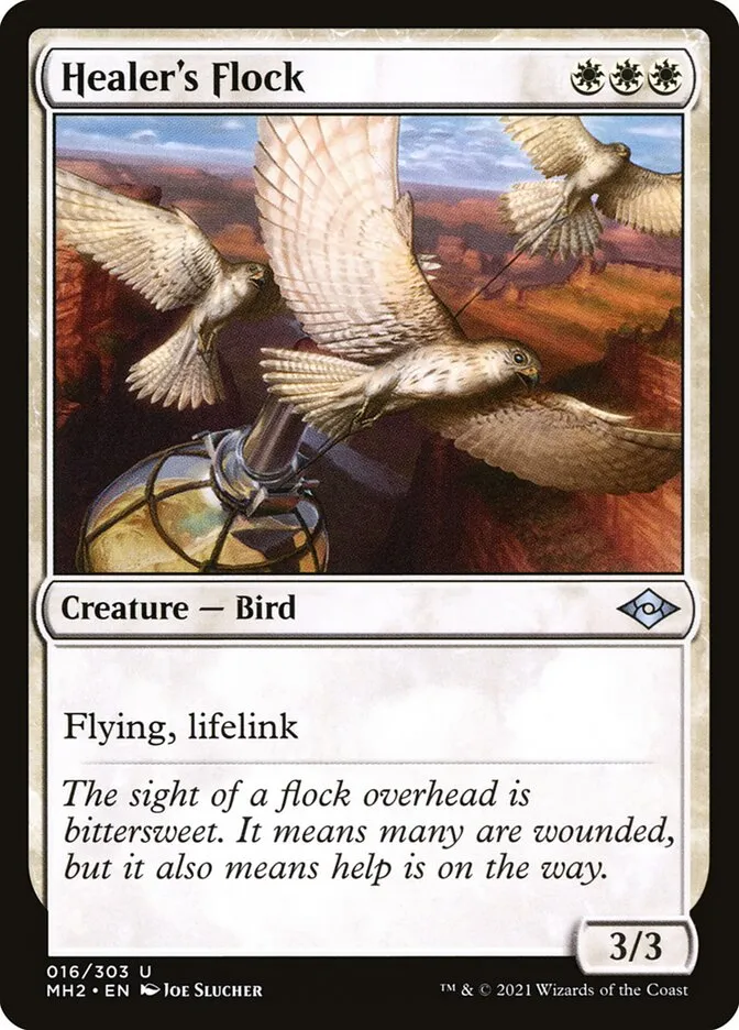 2021 Modern Horizons 2 Healer's Flock uncommon #16 uncommon card image
