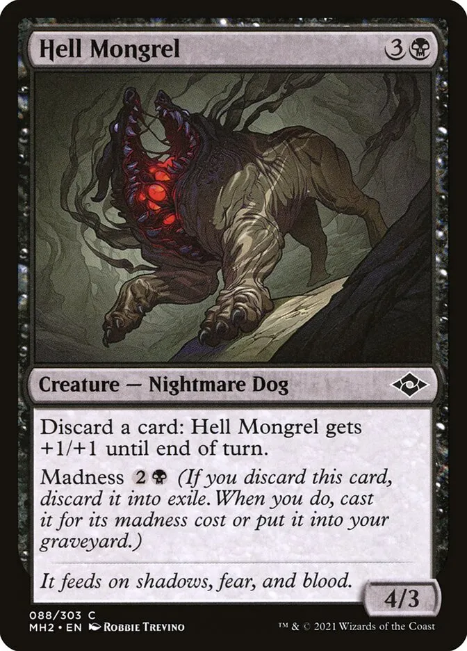 2021 Modern Horizons 2 Hell Mongrel common #88 common card image
