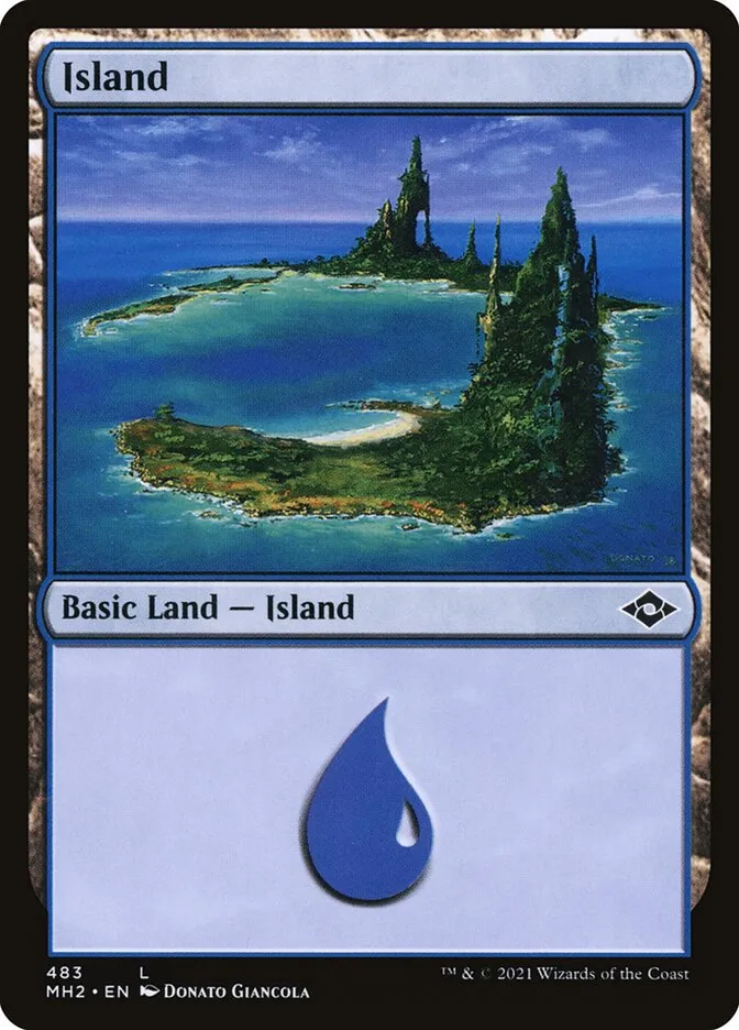 2021 Modern Horizons 2 Island #483 common card image