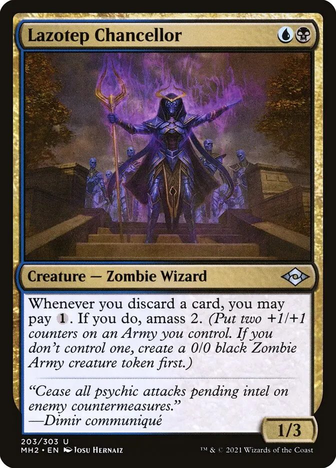 2021 Modern Horizons 2 Lazotep Chancellor #203 uncommon card image