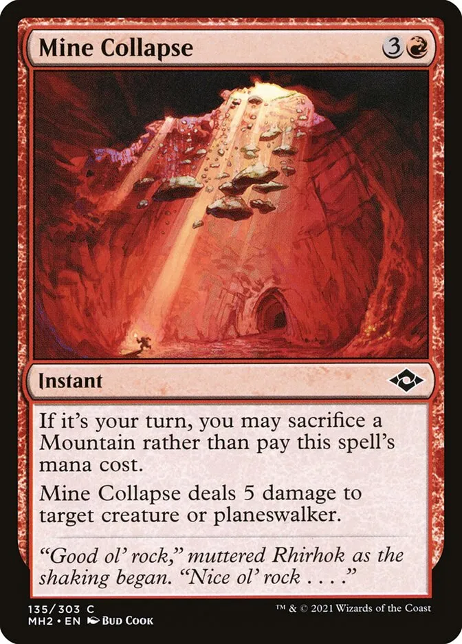 2021 Modern Horizons 2 Mine Collapse #135 common card image