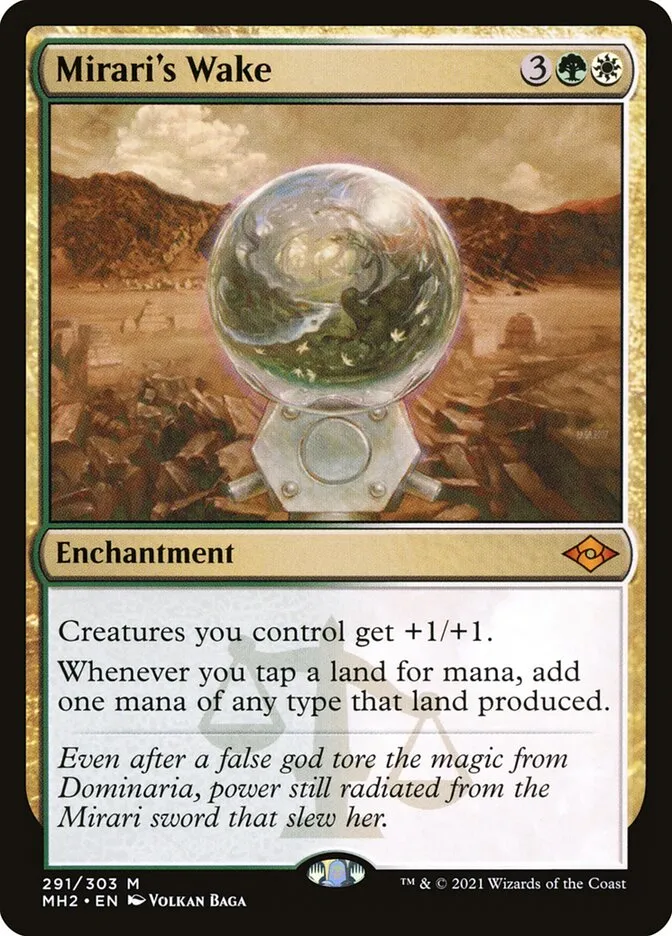 2021 Modern Horizons 2 Mirari's Wake #291 mythic card image