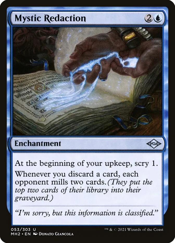 2021 Modern Horizons 2 Mystic Redaction uncommon #53 uncommon card image