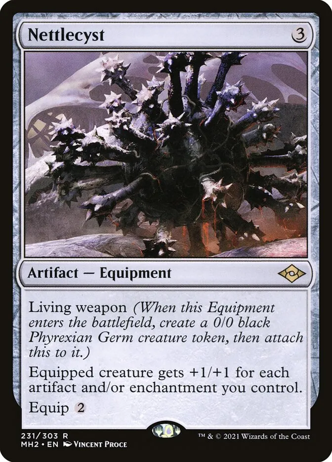 2021 Modern Horizons 2 Nettlecyst #231 rare card image