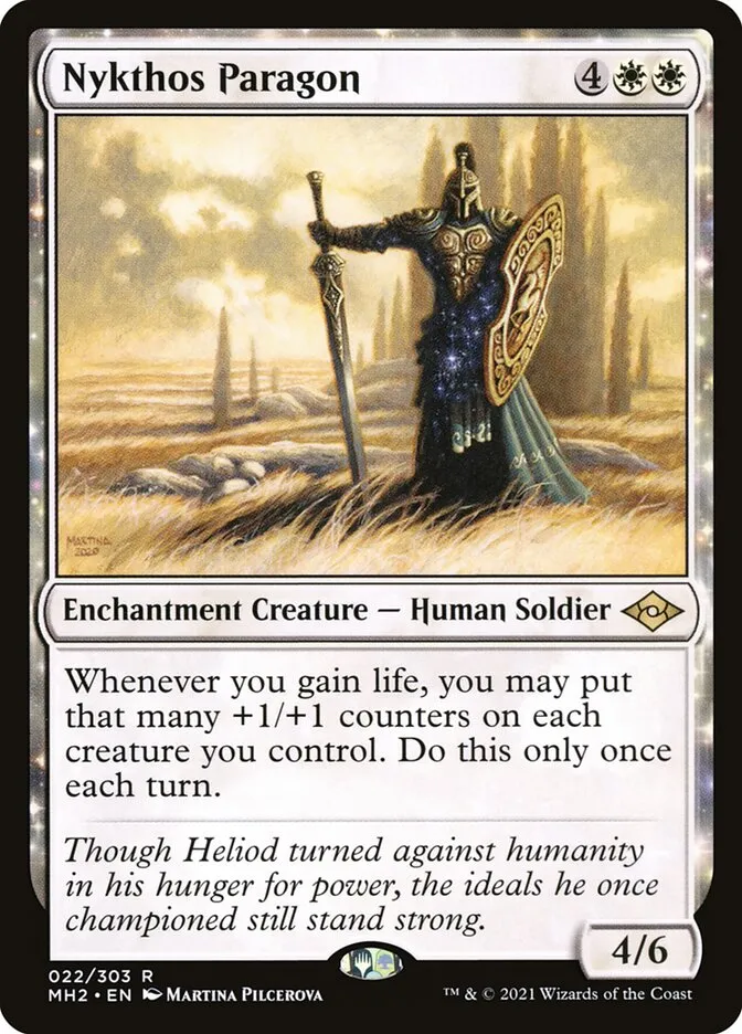2021 Modern Horizons 2 Nykthos Paragon rare #22 rare card image