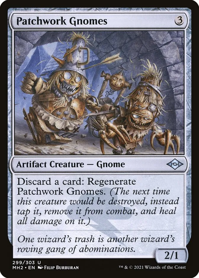 2021 Modern Horizons 2 Patchwork Gnomes uncommon #299 uncommon card image