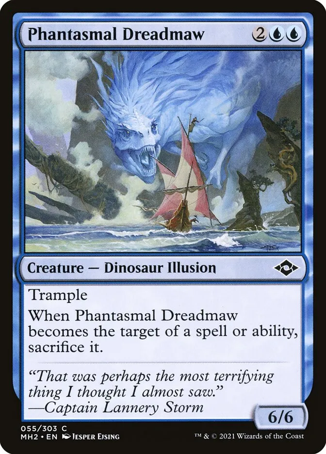 2021 Modern Horizons 2 Phantasmal Dreadmaw common #55 common card image