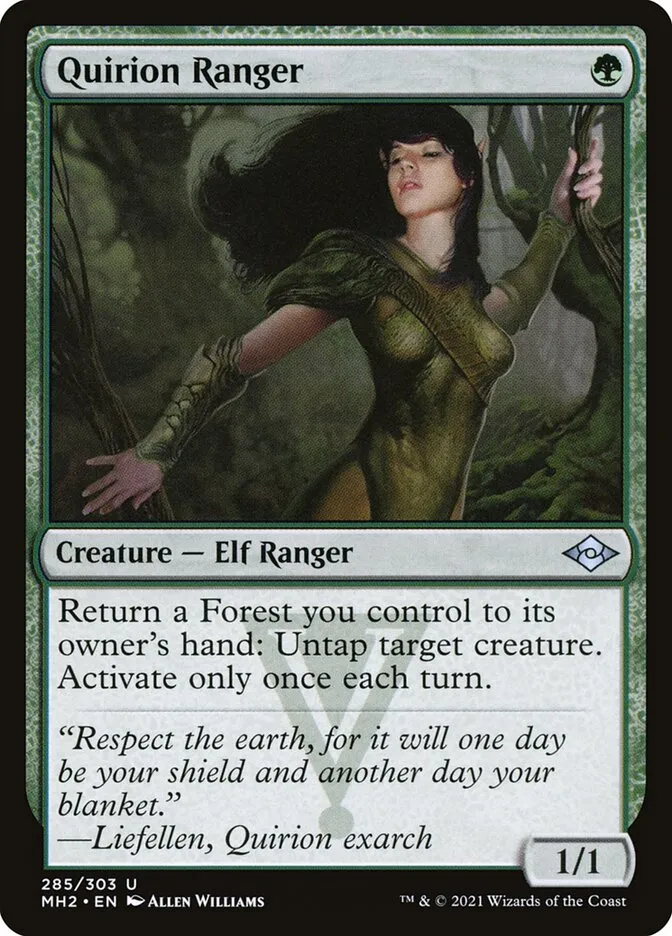 2021 Modern Horizons 2 Quirion Ranger #285 uncommon card image
