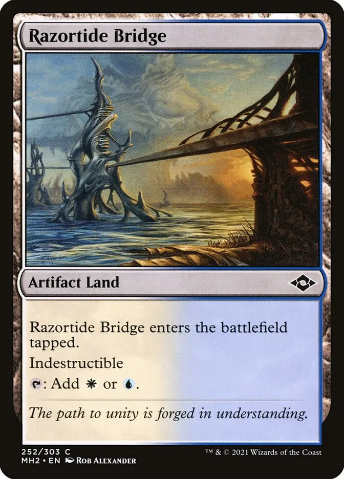 2021 Modern Horizons 2 Razortide Bridge common #252 common card image