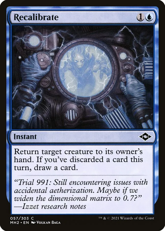 2021 Modern Horizons 2 Recalibrate common #57 common card image