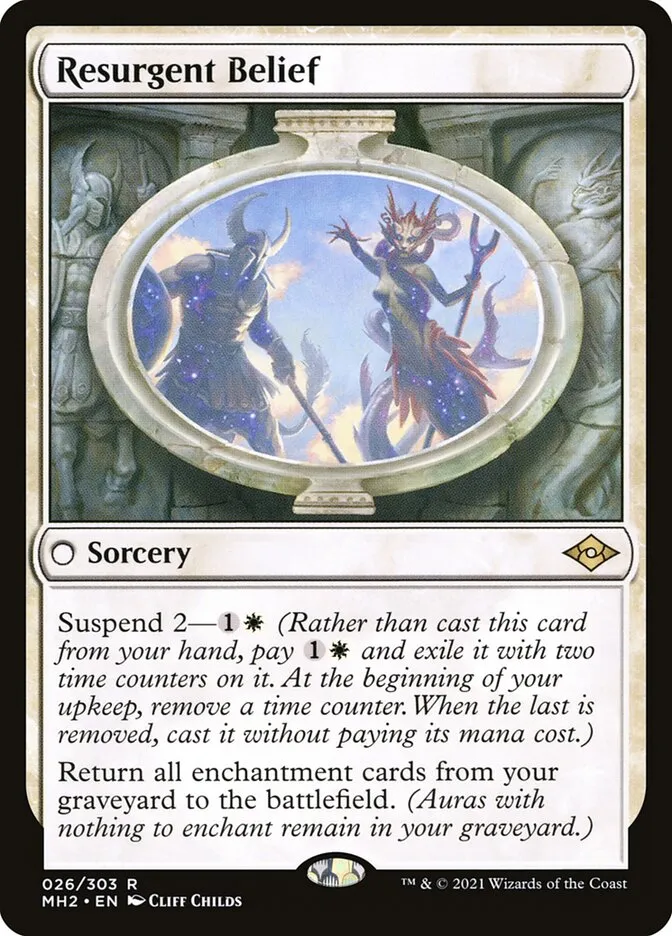 2021 Modern Horizons 2 Resurgent Belief rare #26 rare card image