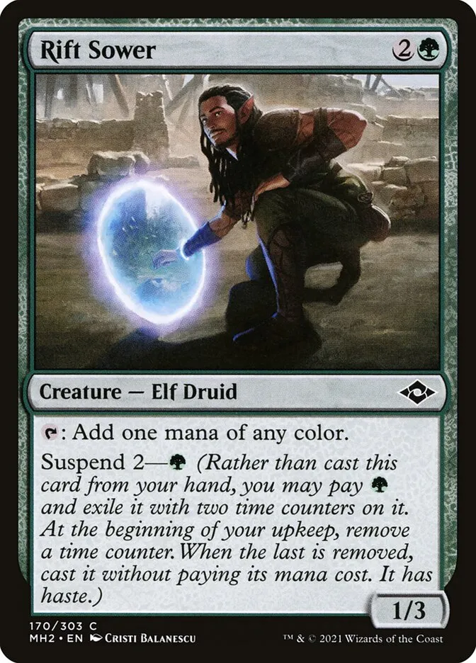 2021 Modern Horizons 2 Rift Sower #170 common card image