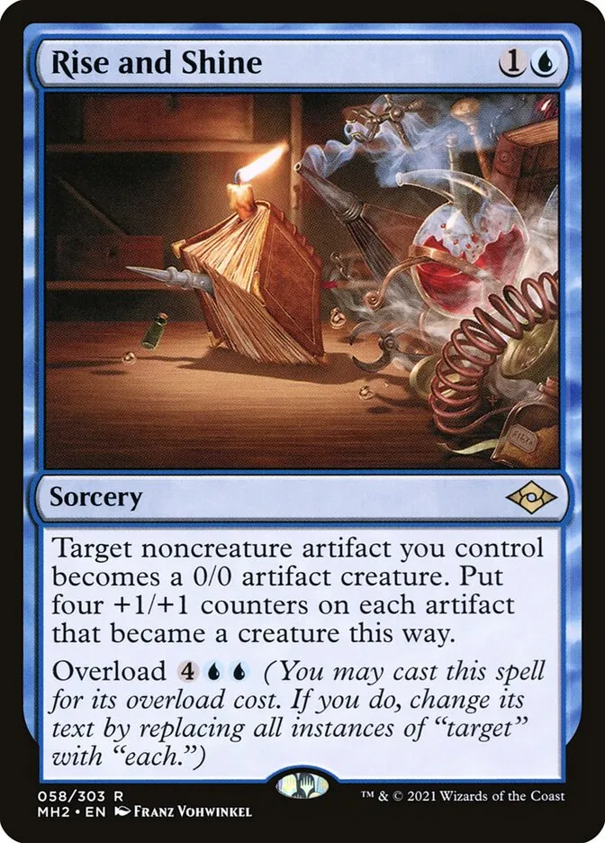 2021 Modern Horizons 2 Rise and Shine rare #58 rare card image