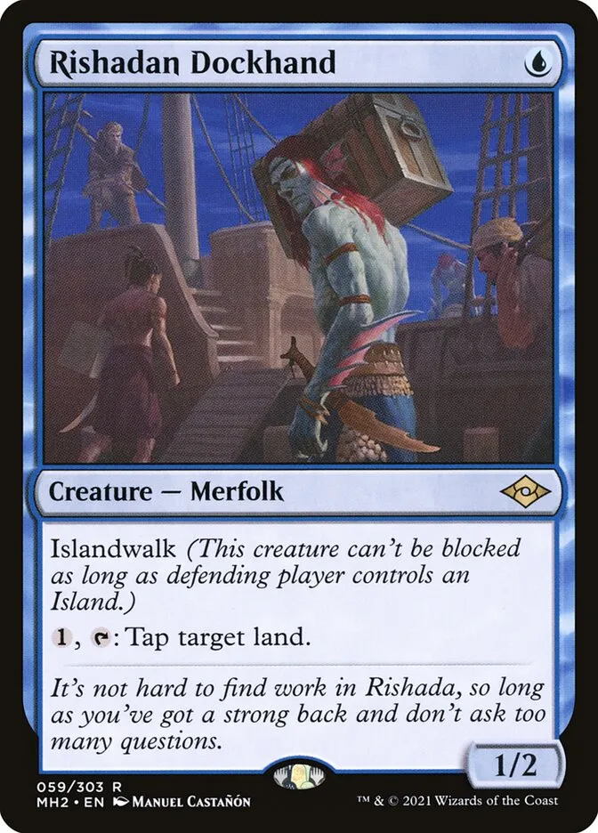 2021 Modern Horizons 2 Rishadan Dockhand rare #59 rare card image