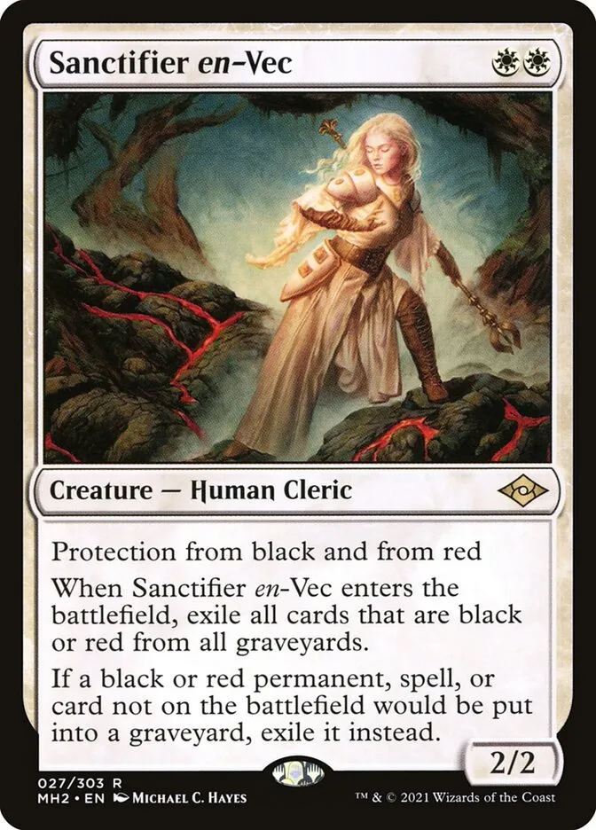 2021 Modern Horizons 2 Sanctifier en-Vec rare #27 rare card image