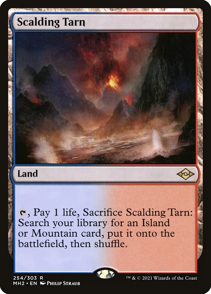2021 Modern Horizons 2 Scalding Tarn rare #254 rare card image