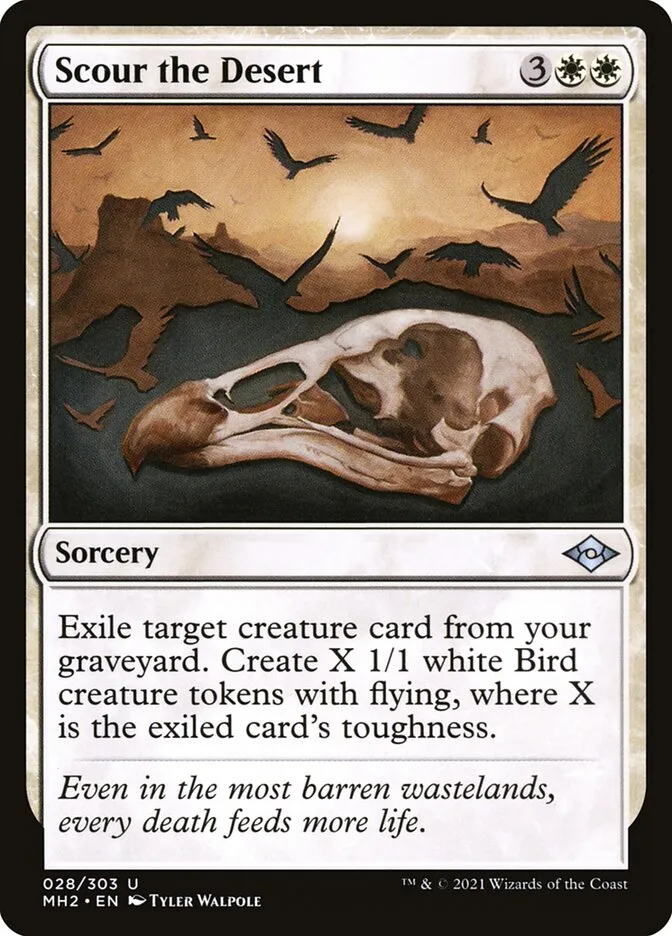 2021 Modern Horizons 2 Scour the Desert uncommon #28 uncommon card image