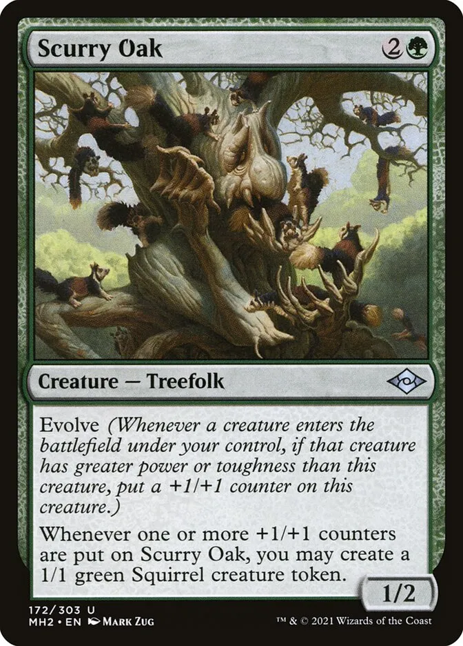 2021 Modern Horizons 2 Scurry Oak #172 uncommon card image