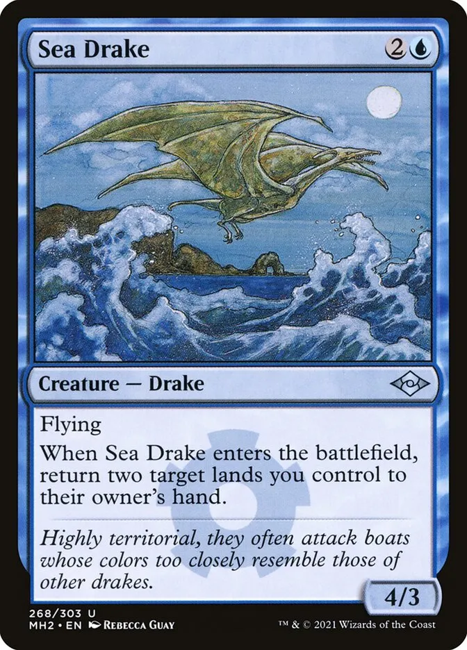 2021 Modern Horizons 2 Sea Drake #268 uncommon card image