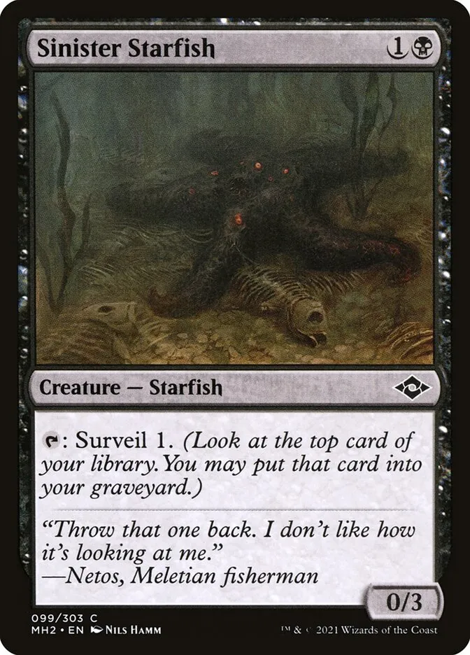 2021 Modern Horizons 2 Sinister Starfish #99 common card image