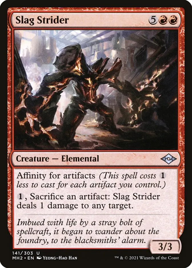 2021 Modern Horizons 2 Slag Strider #141 uncommon card image