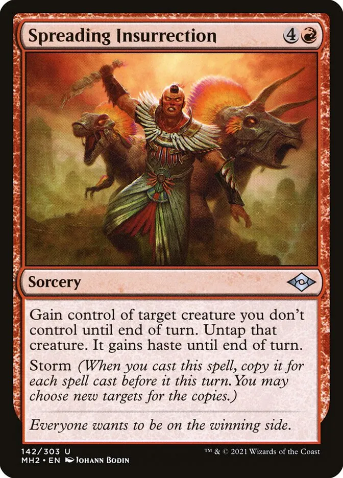 2021 Modern Horizons 2 Spreading Insurrection #142 uncommon card image