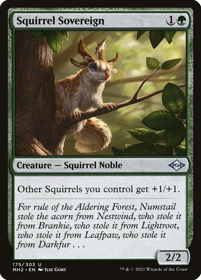 2021 Modern Horizons 2 Squirrel Sovereign uncommon #175 uncommon card image