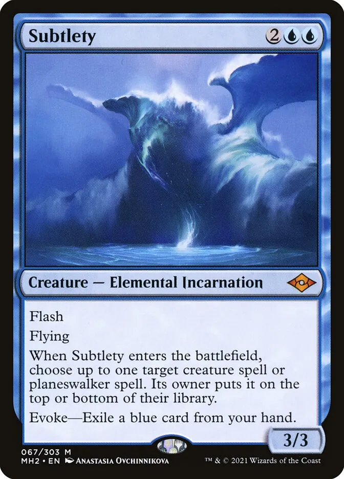 2021 Modern Horizons 2 Subtlety [Foil] mythic #67 mythic card image
