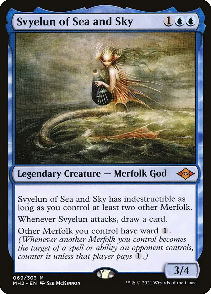 2021 Modern Horizons 2 Svyelun of Sea and Sky mythic #69 mythic card image