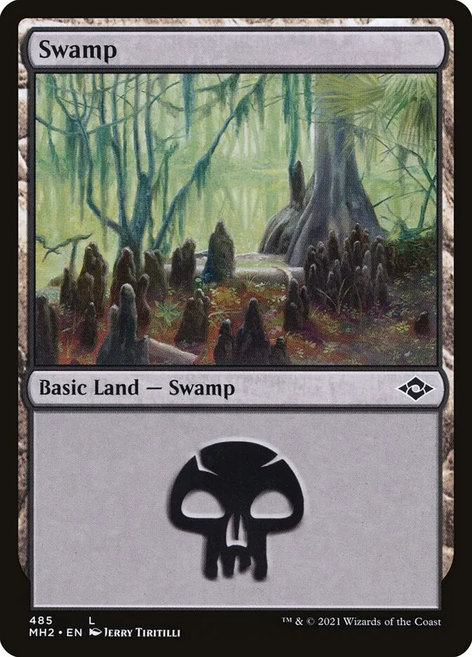 2021 Modern Horizons 2 Swamp common #485 common card image