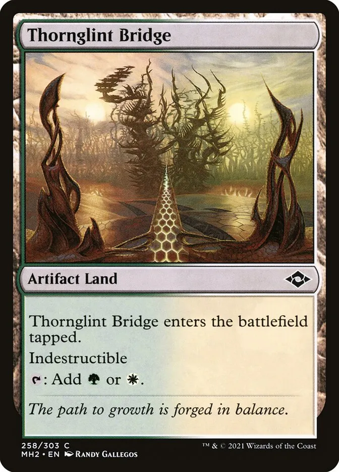 2021 Modern Horizons 2 Thornglint Bridge #258 common card image
