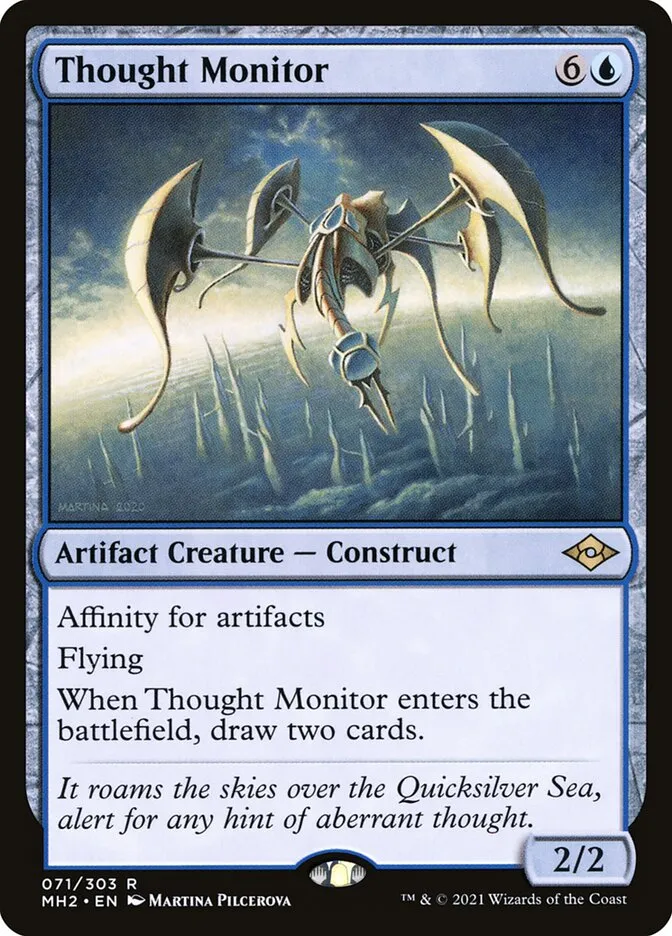 2021 Modern Horizons 2 Thought Monitor rare #71 rare card image
