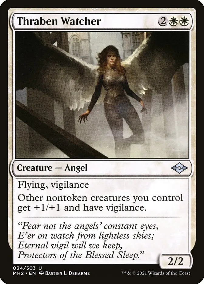 2021 Modern Horizons 2 Thraben Watcher uncommon #34 uncommon card image