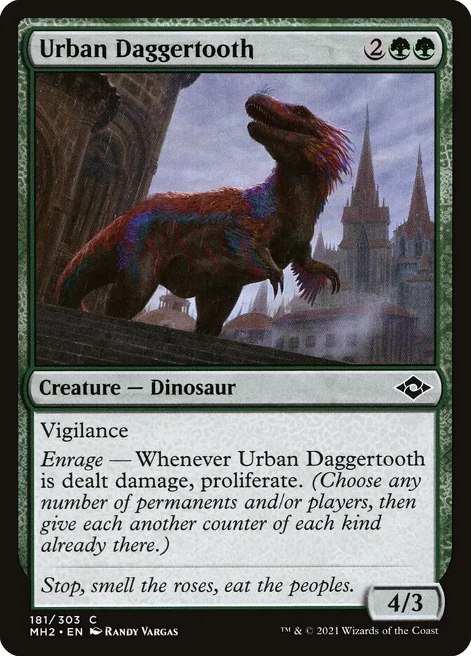2021 Modern Horizons 2 Urban Daggertooth common #181 common card image