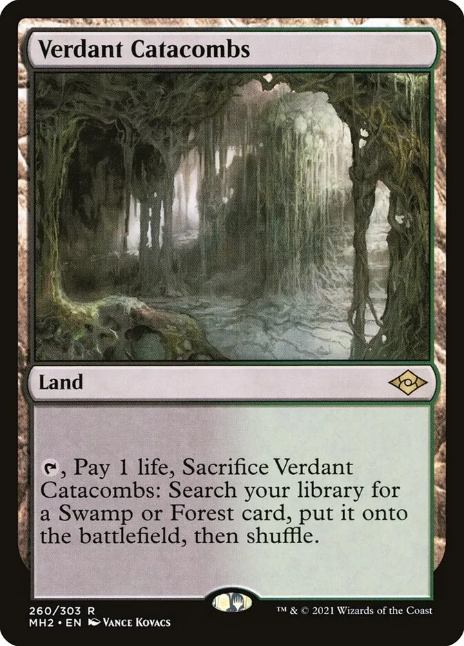 2021 Modern Horizons 2 Verdant Catacombs #260 rare card image