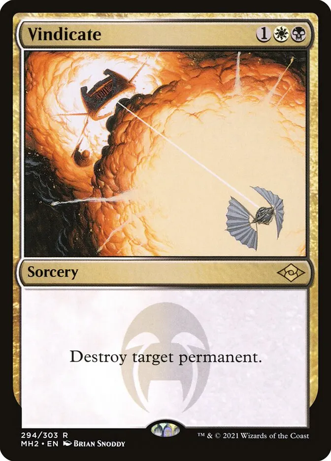 2021 Modern Horizons 2 Vindicate rare #294 rare card image