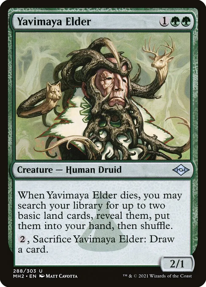 2021 Modern Horizons 2 Yavimaya Elder #288 uncommon card image