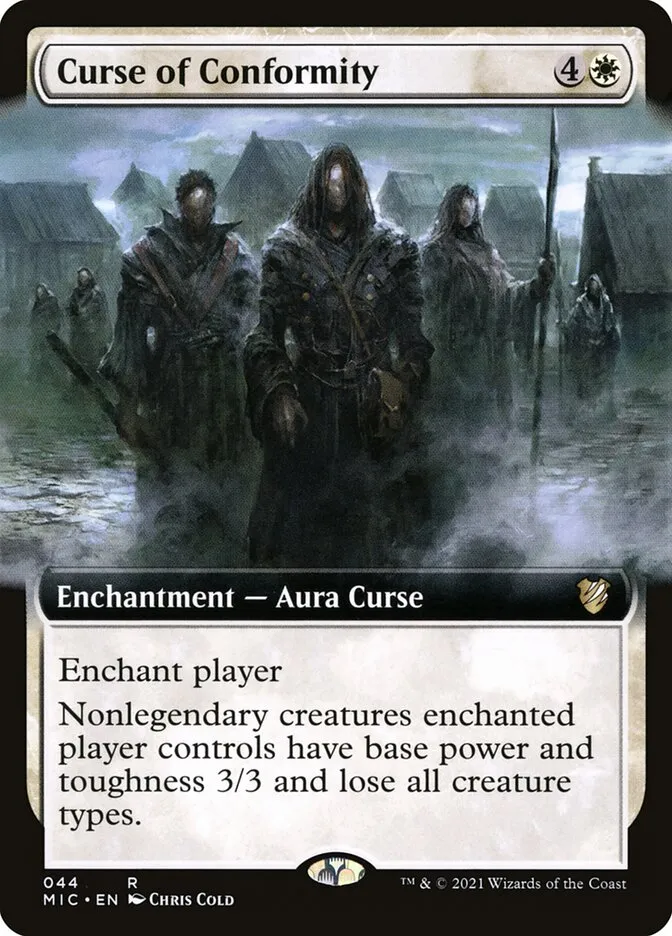 2021 Midnight Hunt Commander Curse of Conformity rare #44 rare card image