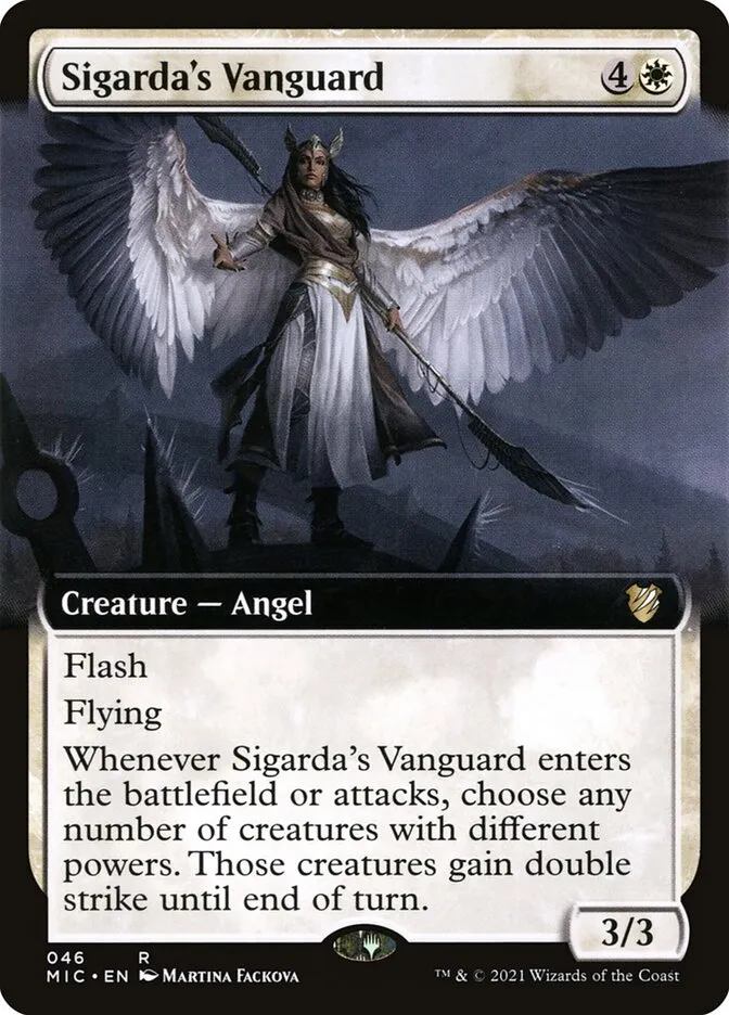 2021 Midnight Hunt Commander Sigarda's Vanguard rare #46 rare card image