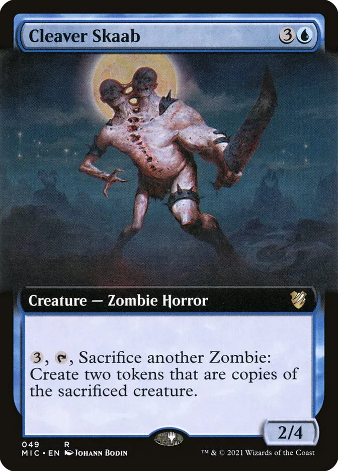 2021 Midnight Hunt Commander Cleaver Skaab rare #49 rare card image
