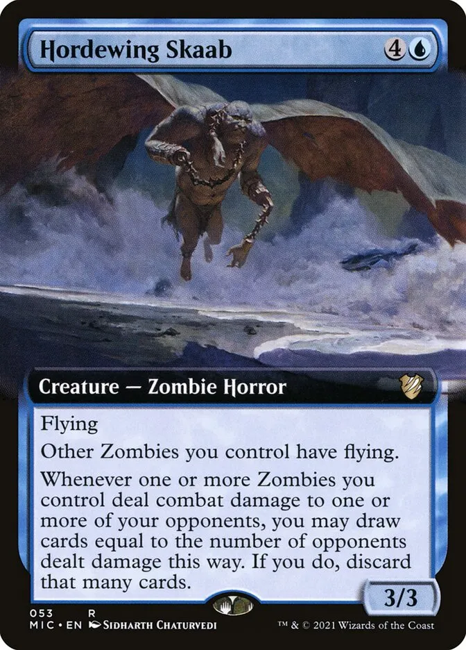 2021 Midnight Hunt Commander Hordewing Skaab rare #53 rare card image