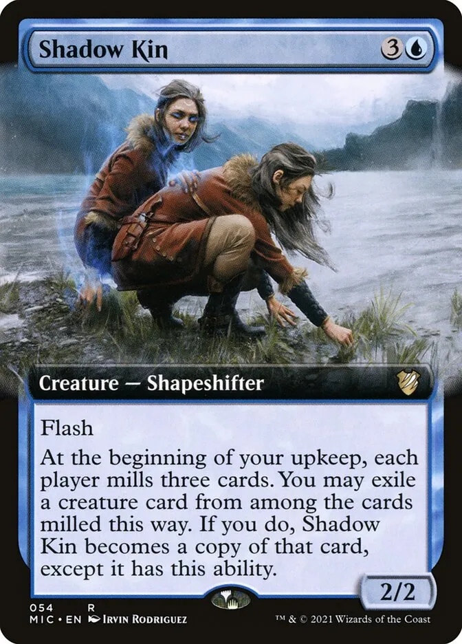 2021 Midnight Hunt Commander Shadow Kin rare #54 rare card image
