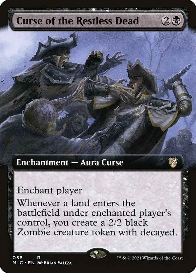 2021 Midnight Hunt Commander Curse of the Restless Dead rare #56 rare card image