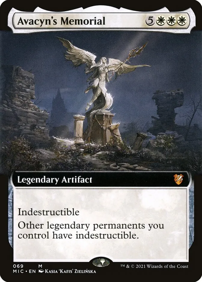 2021 Midnight Hunt Commander Avacyn's Memorial mythic #69 mythic card image